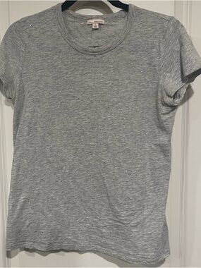 GAP Light Heather Gray Short Sleeve Crewneck Tee